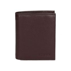 Skórzany portfel w kolorze brązowym - (S)9,5 x (W)11,5 cm. Pomarańczowe portfele męskie Kazar, bez wzorów, ze skóry. W wyprzedaży za 179,95 zł.
