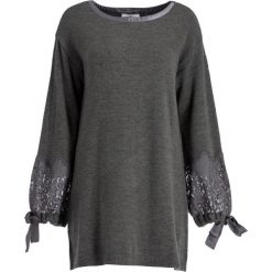 Sukienka dzianinowa TwinSet 192LI31AA. Szare sukienki damskie Twinset, xs, bez wzorów, z elastanu, bez kołnierzyka, bez rękawów. W wyprzedaży za 389,00 zł.