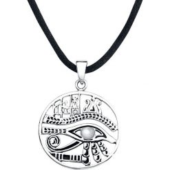 EtNox Magic and Mystic Eye Of Horus Naszyjnik srebrny. Szare naszyjniki męskie marki etNox Magic and Mystic, srebrne. Za 121,90 zł.