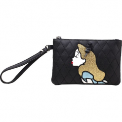 Alicja w Krainie Czarów Alice Torebka - Handbag czarny/żółty/niebieski. Czarne torebki klasyczne damskie Alicja w Krainie Czarów, z aplikacjami, z aplikacjami. Za 79,90 zł.