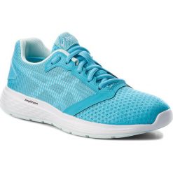 Buty ASICS - Patriot 10 1012A117 Aquarium/White 400. Niebieskie buty damskie do biegania marki Asics, z tworzywa sztucznego. W wyprzedaży za 189,00 zł.