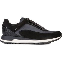 Geox - Buty. Czarne buty sportowe damskie Geox, ze skóry. W wyprzedaży za 299,90 zł.