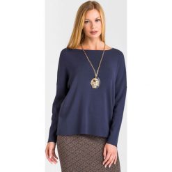 SWETER GINSENG WEEKEND MAX MARA. Niebieskie swetry damskie Weekend Max Mara, s, bez wzorów, z dzianiny, bez rękawów, bez kaptura. Za 473,40 zł.