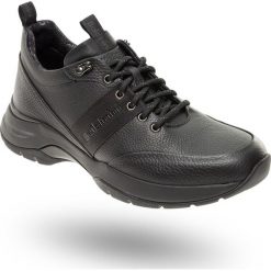SNEAKERSY SKÓRZANE Baldinini. Czarne sneakersy męskie Baldinini, na sznurówki. Za 1139,40 zł.