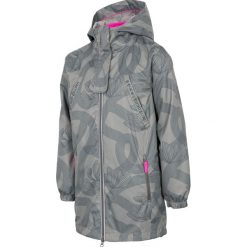 Kurtka 3w1 dziewczęca (122-164) JKUD201 - khaki. Brązowe kurtki dziewczęce marki 4F JUNIOR, bez wzorów, z polaru, z kapturem. Za 279,99 zł.