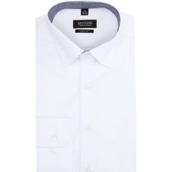 Koszula bexley 2800 długi rękaw slim fit biały. Białe koszule męskie Recman, m, bez wzorów, bez kołnierzyka, z długim rękawem. Za 139,00 zł.