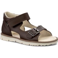 Sandały MRUGAŁA - Roma 1204-33 Brown. Brązowe sandały chłopięce Mrugała, ze skóry. Za 159,00 zł.
