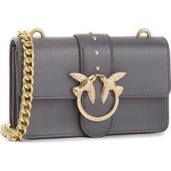 Torebka PINKO - Mini Love Simply 1P216V Y4YM Dark Grey. Szare torebki klasyczne damskie Pinko, ze skóry. Za 1129,00 zł.