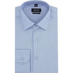 Koszula versone 2863 długi rękaw custom fit niebieski. Niebieskie koszule męskie Recman, m, bez wzorów, bez kołnierzyka, z długim rękawem. Za 149,00 zł.