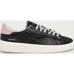 D.A.T.E. - Buty Ace pop. Czarne buty sportowe damskie D.A.T.E., bez wzorów, ze skóry, sportowe. Za 719,90 zł.