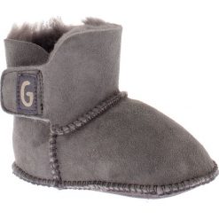 Buciki niemowlęce: Skórzane buty niemowlęce „Charlotte” w kolorze szarym