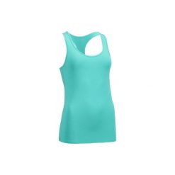 Top fitness kardio My Top 100 damski. Niebieskie topy sportowe damskie marki DOMYOS, l, z elastanu, na fitness i siłownię. Za 19,99 zł.