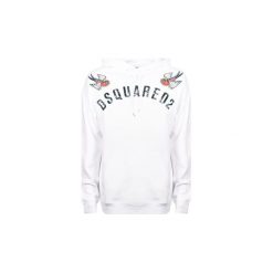 Bluzy Dsquared S71GU0174. Białe bluzy męskie Dsquared, s, bez wzorów, bez kołnierzyka, bez rękawów, bez kaptura. Za 999,00 zł.