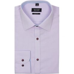 Koszule męskie na spinki: koszula bexley 2028 długi rękaw slim fit w