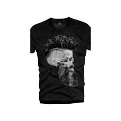 T-shirt UNDERWORLD Ring spun cotton Skull with a beard. Białe t-shirty męskie Underworld, s, z nadrukiem, z bawełny. Za 69,99 zł.