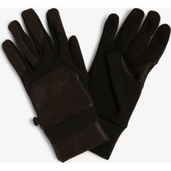 The North Face - Rękawiczki męskie z dodatkiem skóry, czarny. Czarne rękawiczki męskie ze skóry. Za 169,95 zł.