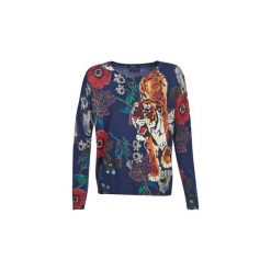 Swetry Desigual CHIARA. Szare swetry klasyczne damskie Desigual, l. Za 349,00 zł.