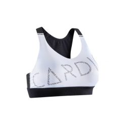 Stanik fitness kardio 500. Czarne biustonosze sportowe DOMYOS. Za 49,99 zł.