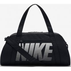 Nike - Torba. Czarne torebki damskie sportowe Nike, w paski, z poliesteru, sportowe, na ramię, bez dodatków. Za 159,90 zł.