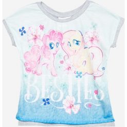 Blukids - Top dziecięcy Pony the Movie 98-128 cm. Szare topy damskie marki Blukids, z nadrukiem, z bawełny, z okrągłym kołnierzem. W wyprzedaży za 34,90 zł.