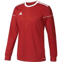 Adidas Koszulka piłkarska męska Squadra 17 Long Sleeve czerwono-biała r. M (BJ9186). Białe t-shirty męskie marki Adidas, m, do piłki nożnej. Za 70,91 zł.