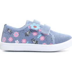 Niebieskie Tenisówki Fledgling. Niebieskie trampki dziewczęce Born2be, na lato, z materiału. Za 29,99 zł.
