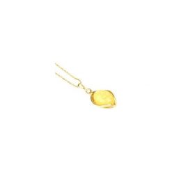 Colare Bursztyn Mleczny Midi złoto. Żółte naszyjniki damskie Brazi druse jewelry, z bursztynem, srebrne. Za 205,00 zł.