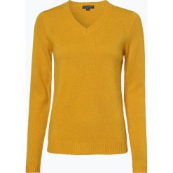Franco Callegari - Damski sweter z wełny merino, żółty. Żółte swetry damskie marki Franco Callegari, xxl, bez wzorów, z wełny, bez rękawów, bez kaptura. Za 129,95 zł.