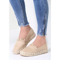 Espadryle damskie: Beżowe Espadryle Plastic Heart