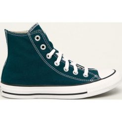 Converse - Trampki. Zielone trampki i tenisówki damskie Converse, z gumy, na sznurówki. W wyprzedaży za 219,90 zł.