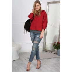 Kurtka Bordowa BB12143. Czerwone kurtki damskie marki Fasardi, m. Za 79,00 zł.