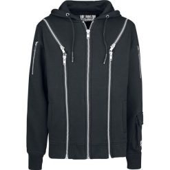 Poizen Industries Aaro Hood Bluza z kapturem rozpinana czarny. Czarne bluzy męskie z kapturem marki Poizen Industries, l, z aplikacjami. Za 199,90 zł.
