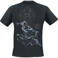 T-shirty męskie: Black Panther Shield & Logo T-Shirt czarny