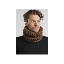 Komin #brązowy. Pomarańczowe szaliki męskie marki B.muszyński, bez wzorów, eleganckie. Za 140,00 zł.