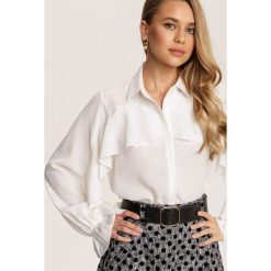 Biała Koszula Ecaeris. Białe bluzki damskie Renee, s, bez wzorów, bez kołnierzyka, bez rękawów. Za 149,99 zł.