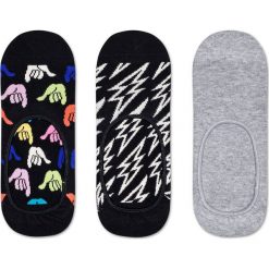 Happy Socks - Stopki Hang Loose (3-pack). Skarpetki męskie Happy Socks, bez wzorów, z elastanu. W wyprzedaży za 49,90 zł.