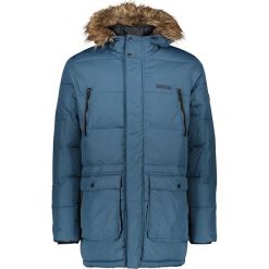 Parka puchowa w kolorze niebieskim. Niebieskie płaszcze męskie xl, z puchu. W wyprzedaży za 279,95 zł.