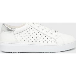 Tamaris - Buty. Białe buty sportowe damskie Tamaris, bez wzorów, ze skóry, sportowe. W wyprzedaży za 199,90 zł.