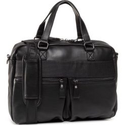 Torba na laptopa LANETTI - BMM-U-057-10-03 Black. Czarne torby męskie skórzane Lanetti, bez wzorów, ze skóry ekologicznej. Za 139,99 zł.