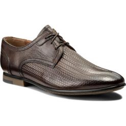 Półbuty LASOCKI FOR MEN - MB-REAL-06 Brązowy Ciemny. Pomarańczowe buty wizytowe męskie marki Lasocki For Men, ze skóry. Za 189,99 zł.