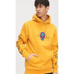 Bluza kangurka żółta - Żółty. Żółte bluzy męskie Cropp, s, bez wzorów, bez kołnierzyka, bez rękawów, bez kaptura. Za 129,99 zł.