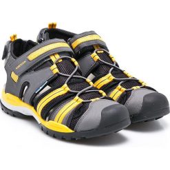 Geox - Sandały dziecięce. Szare sandały chłopięce marki Geox, z materiału, z okrągłym noskiem. Za 299,90 zł.