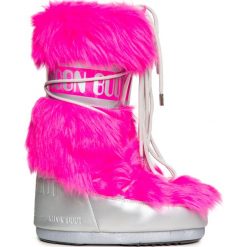 Buty MOON BOOT CL.PREMIUM POP FUR Różowy. Różowe śniegowce damskie marki Moon Boot, z kauczuku, bez zapięcia. W wyprzedaży za 606,00 zł.