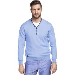 Sweter SERAFINO 15-02JK. Niebieskie swetry klasyczne męskie Giacomo Conti, na lato, m, z bawełny. Za 169,00 zł.