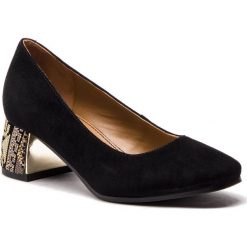 Półbuty KAZAR - Liza 34576-02-00 Black. Czarne półbuty damskie skórzane Kazar, na wysokim obcasie, na obcasie. Za 499,00 zł.