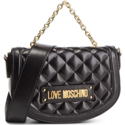 Torebka LOVE MOSCHINO - JC4002PP17LA0000 Nero. Czarne torebki klasyczne damskie Love Moschino, bez wzorów, ze skóry ekologicznej, klasyczne, bez dodatków. W wyprzedaży za 469,00 zł.