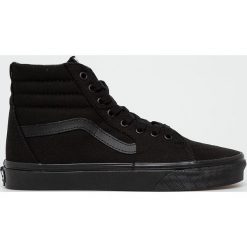 Vans - Trampki. Czarne trampki i tenisówki damskie Vans, bez wzorów, ze skóry, na sznurówki. W wyprzedaży za 299,90 zł.