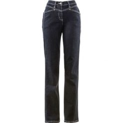 Dżinsy ze stretchem bonprix czarny "stone". Czarne jeansy damskie bonprix. Za 89,99 zł.