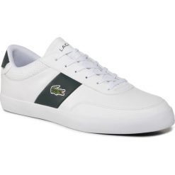Sneakersy LACOSTE - Court Master 0120 1 Cma 7-40CMA00141R5 Wht/Dk Grn. Białe sneakersy męskie Lacoste, bez zapięcia. Za 449,00 zł.