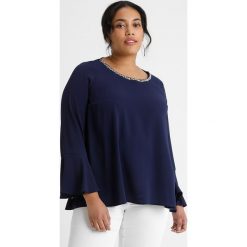 Bluzki asymetryczne: Evans EXCLUSIVETRIM LONG SLEEVE Bluzka navy